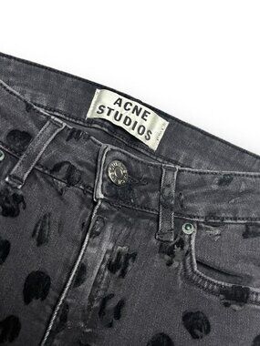 Acne Studios Mid-Rise Skinny Leg Luxury Designer Denim Jeans - Womens 24” (XS)
